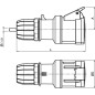 Зажим для подключения гибкой шины 50x40