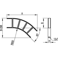 Крепеж для шпильки М8 к балке 10-15 мм гориз.монт.