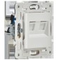 SKANDY Розетка компьютерная двойная RJ45 кат.5E SK-K03W арктический белый IEK