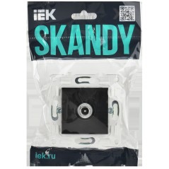 SKANDY Розетка TV проходная SK-A17Bl черный IEK