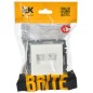 BRITE Розетка компьютерная двойная кат.5E RJ45 РК10-2-БрБ белый