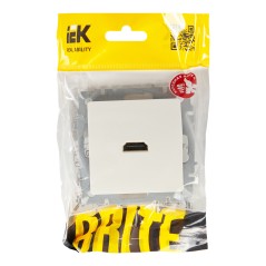 BRITE Розетка HDMI РHDMI-0-БрБ белый