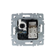 BRITE Розетка двойная RJ11+RJ45 кат.5E РК/Т12-БрШ шампань