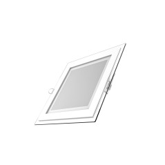 Светильник Gauss Glass кв 18W 1480lm 4000K 220-240V IP20 монт D155х155 200*200*30 с дек стек LED 1/20