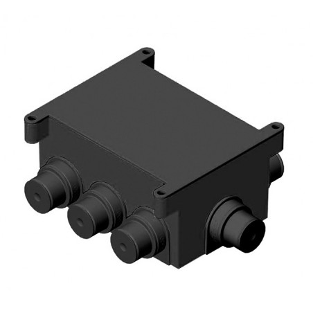 Коробка распаячная д/монолит.стр-ва 120х80х60мм с крышкой 8 выводов IP44