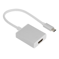 Переходник USB Type C на HDMI 19F, белый, GCR-UTC2HD