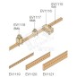 Крепление кабеля d0.5-16мм2 на шину EV1115 (100шт)